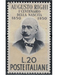 ITALY 1950 Augusto Righi MH*