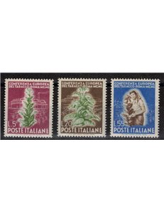 ITALIA 1950 Conferenza del tabacco 3v MH*