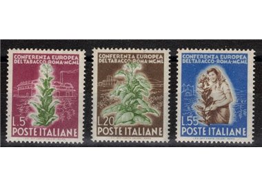 ITALY 1950 Tobacco Conference 3v MH*