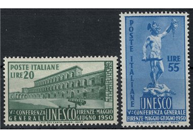 ITALY 1950 Unesco Conference 2v MH*