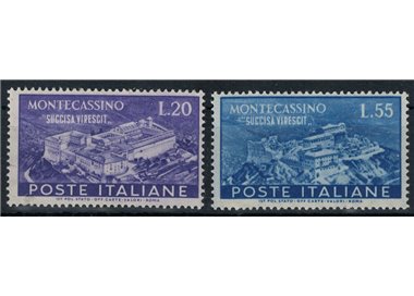 ITALY 1951 Abbey of Montecassino 2v MH*