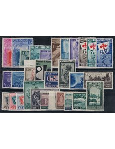 ITALY 1951 Complete Year 29v MH*