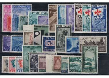 ITALIA 1951 Annata Completa 29v MH*