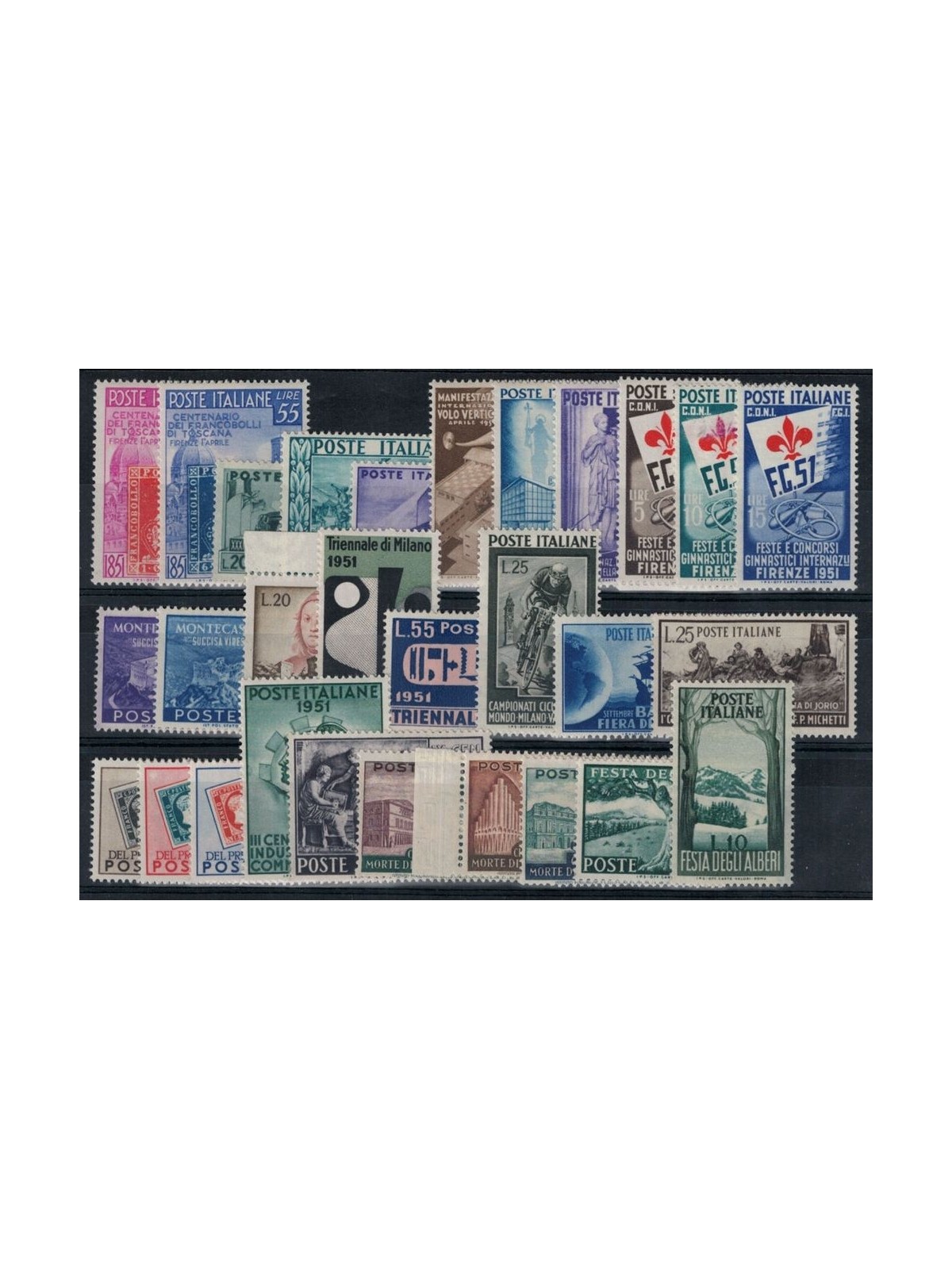 ITALIA 1951 Annata Completa 29v MH*