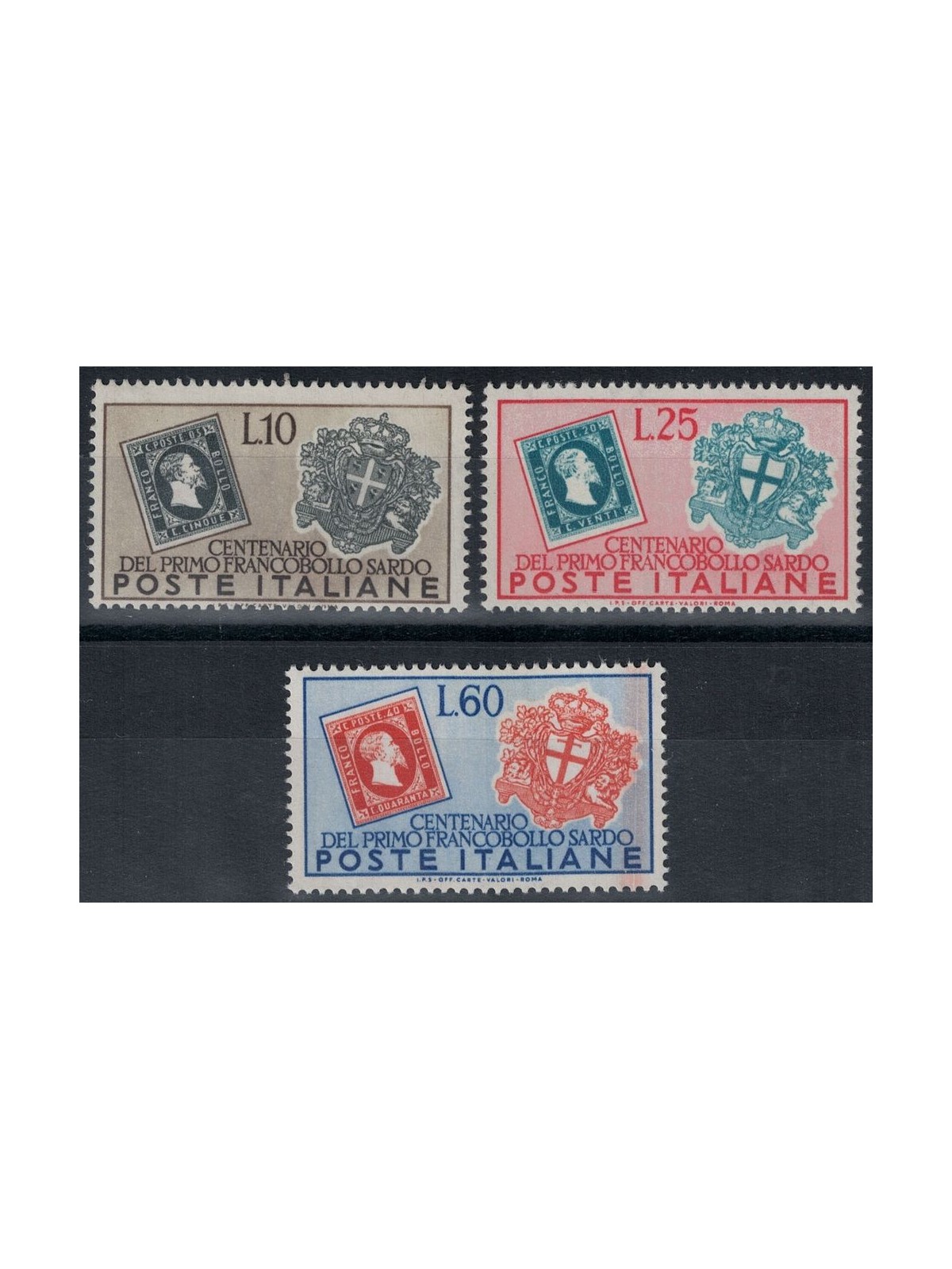 ITALY 1951 Sardinian stamps 3v MH*
