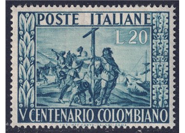 ITALY 1951 Christopher Columbus MH*