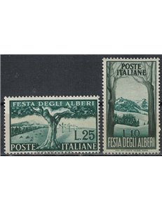 ITALY 1951 Festival of Trees 2v MH*