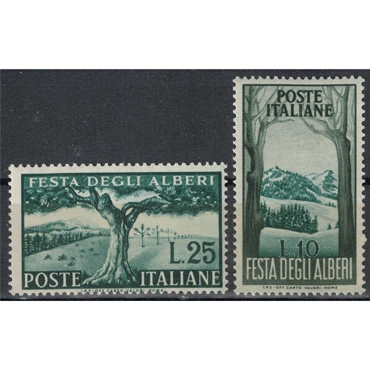 ITALY 1951 Festival of Trees 2v MH*