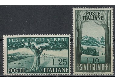 ITALIA 1951 Festa degli alberi 2v MH*