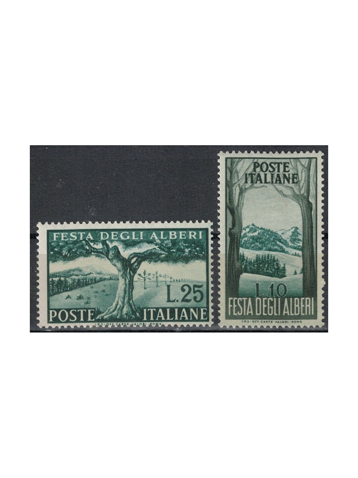 ITALY 1951 Festival of Trees 2v MH*