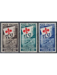 ITALY 1951 Gymnastics Festivals and Competitions 3v MH*