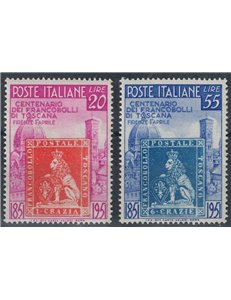 ITALY 1951 Grand Duchy of Tuscany 2v MH*