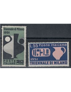ITALY 1951 Milan Triennial 2v MH*