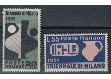 ITALY 1951 Milan Triennial 2v MH*