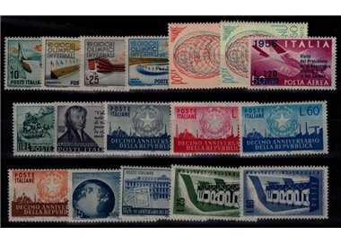 ITALY 1956 Complete Year 17v MH*