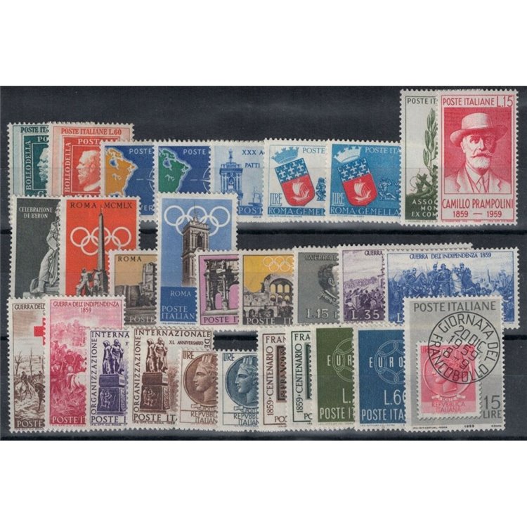 ITALY 1959 Complete Year 29v MH*