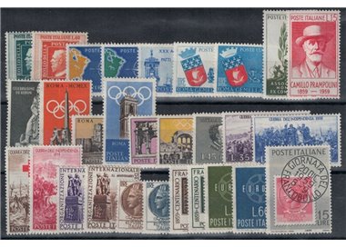 ITALY 1959 Complete Year 29v MH*