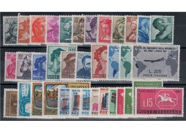 ITALY 1961 Complete Vintage no Gronchi Rosa 36v MH*