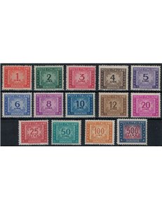 ITALY 1947-54 Postage Due (wheel) 14v MH*