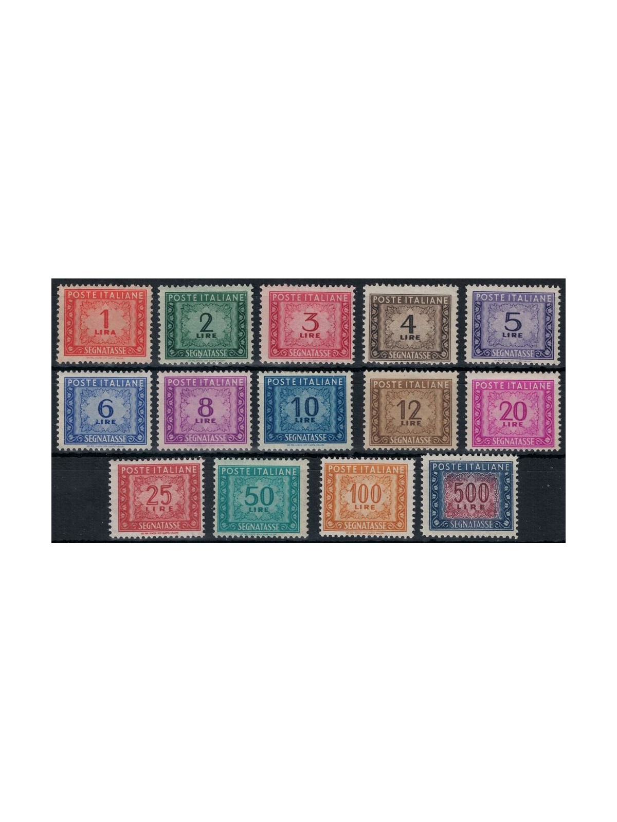 ITALY 1947-54 Postage Due (wheel) 14v MH*
