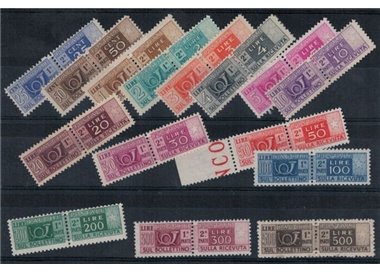 ITALY 1946-51 Postal parcels (wheel) 15v MH*