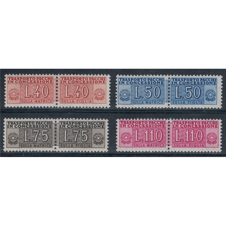 ITALY 1953 Concessionary parcels 4v MH*
