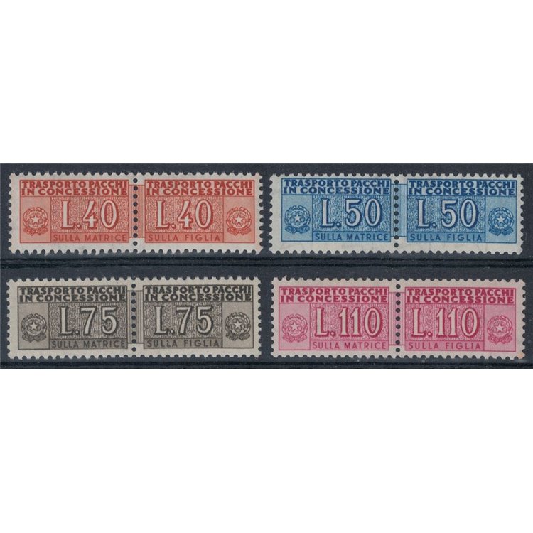 ITALY 1955-58 Concessionary parcels 4v MH*