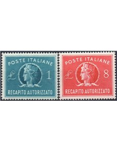 ITALY 1947 Authorized delivery 2v MH*