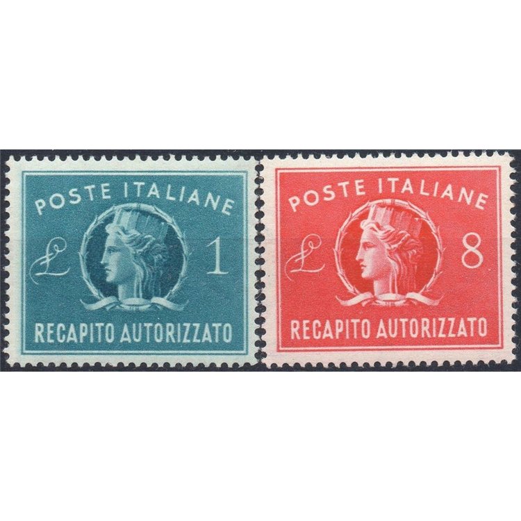 ITALY 1947 Authorized delivery 2v MH*