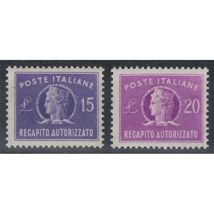 ITALY 1949-52 Authorized delivery 2v MH*