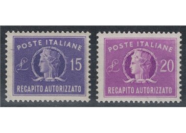 ITALY 1949-52 Authorized delivery 2v MH*