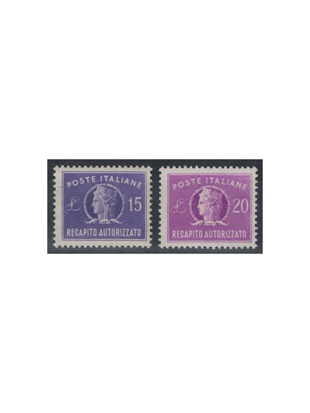 ITALY 1949-52 Authorized delivery 2v MH*