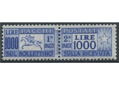 ITALY 1954 Postal parcels, MH* horse