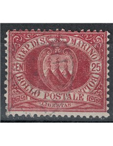 SAN MARINO 1877-90 25c bruno lacca us