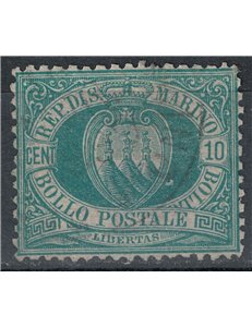 SAN MARINO 1892-94 10c green us