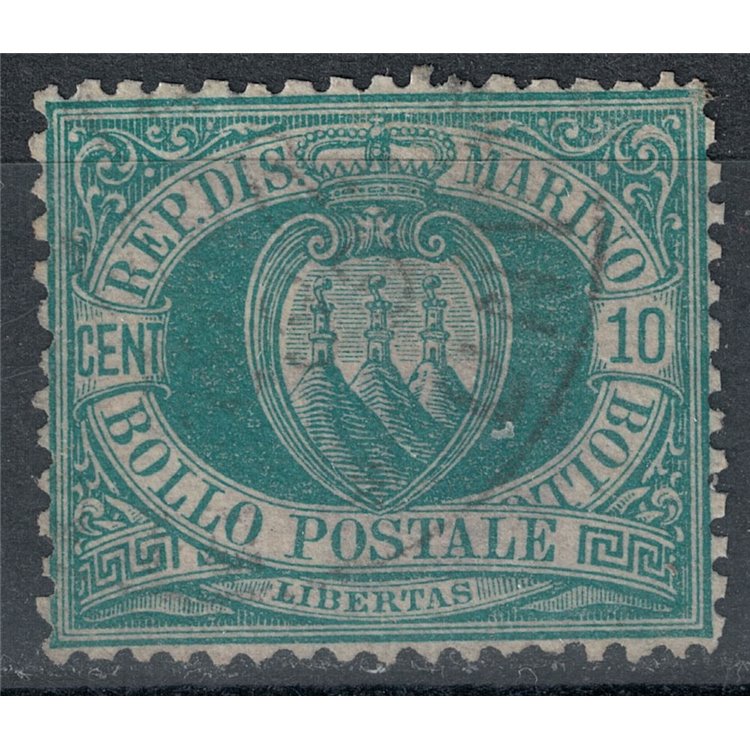 SAN MARINO 1892-94 10c verde us