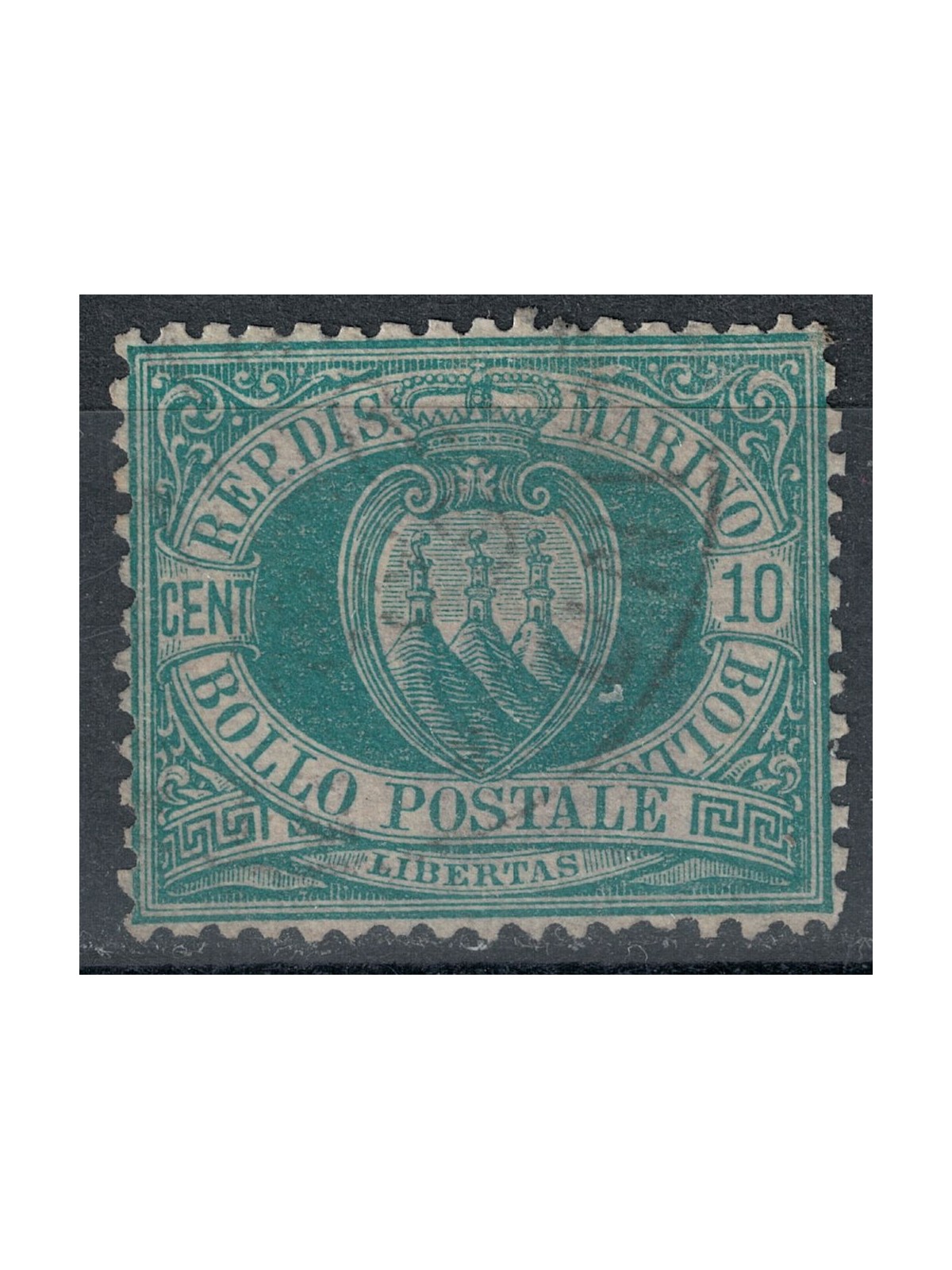 SAN MARINO 1892-94 10c verde us