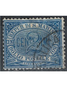 SAN MARINO 1892-94 2c blue us