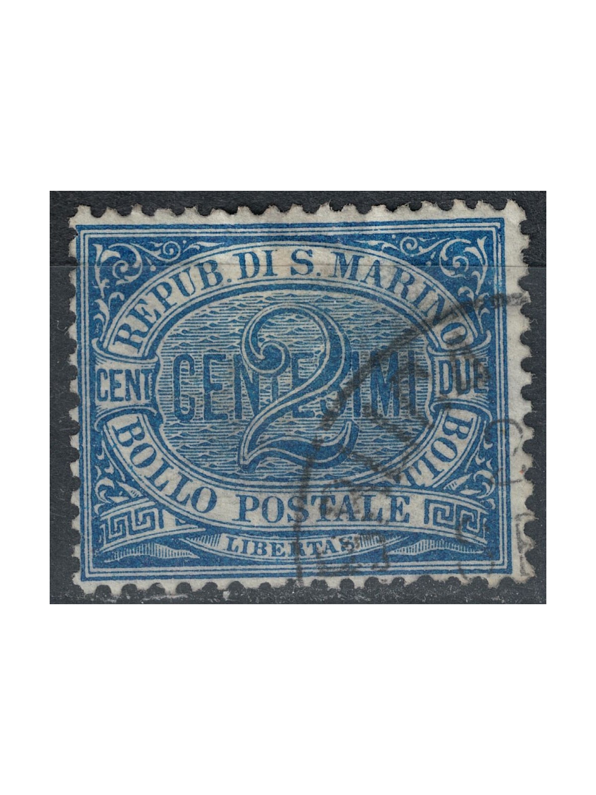 SAN MARINO 1892-94 2c blue us