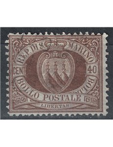 SAN MARINO 1892-94 40c dark brown us
