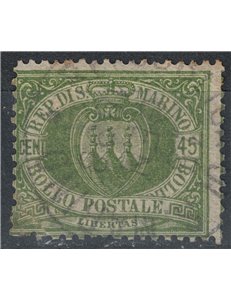 SAN MARINO 1892-94 45c olive green us