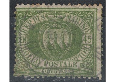 SAN MARINO 1892-94 45c verde oliva us
