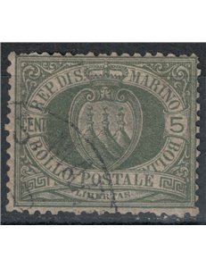 SAN MARINO 1892-94 5c green grey us