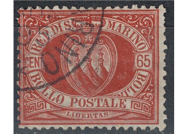 SAN MARINO 1892-94 65c brown red us