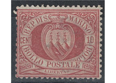SAN MARINO 1894-99 10c dark red brown us
