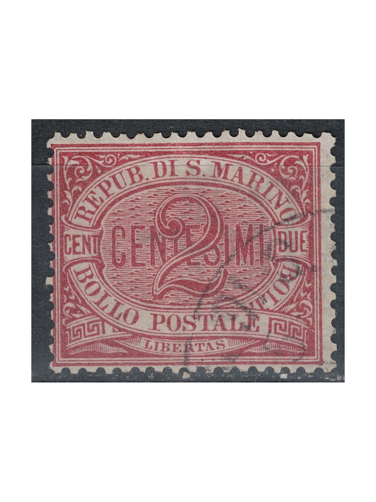 SAN MARINO 1894-99 2c carmine us