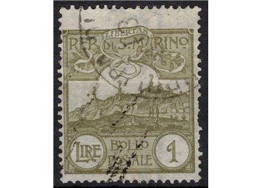 SAN MARINO 1903 1£ olive us