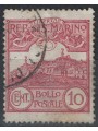 SAN MARINO 1903 10c rosso bruno us
