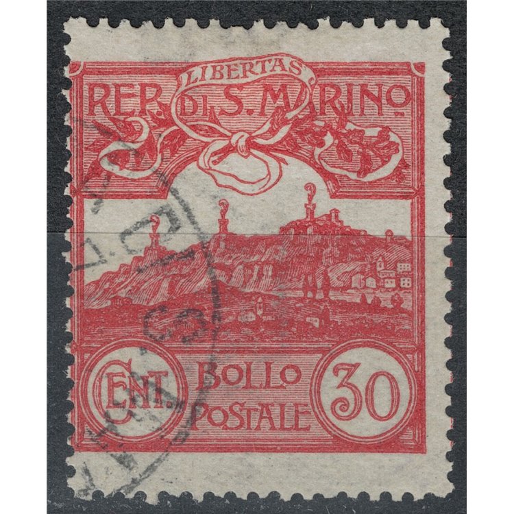 SAN MARINO 1903 30c carmine brown us