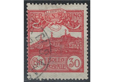 SAN MARINO 1903 30c carminio bruno us